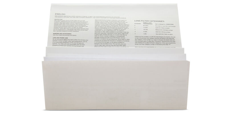 Nike EXPEDITION SHIELD E N IU4700X 121 Single Lens Matte Summit White ...