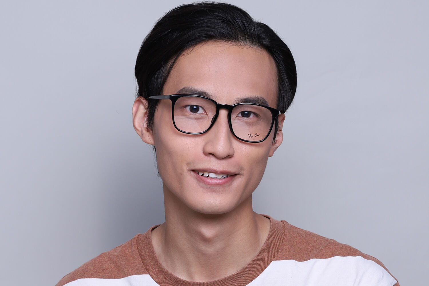 Ray-Ban RX5387F Asian Fit 2000 Square Black Frame Eyeglasses