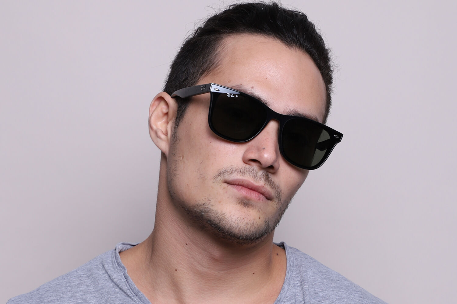 Ray-Ban RB4391D Asian Fit 601/9A Square Black Sunglasses
