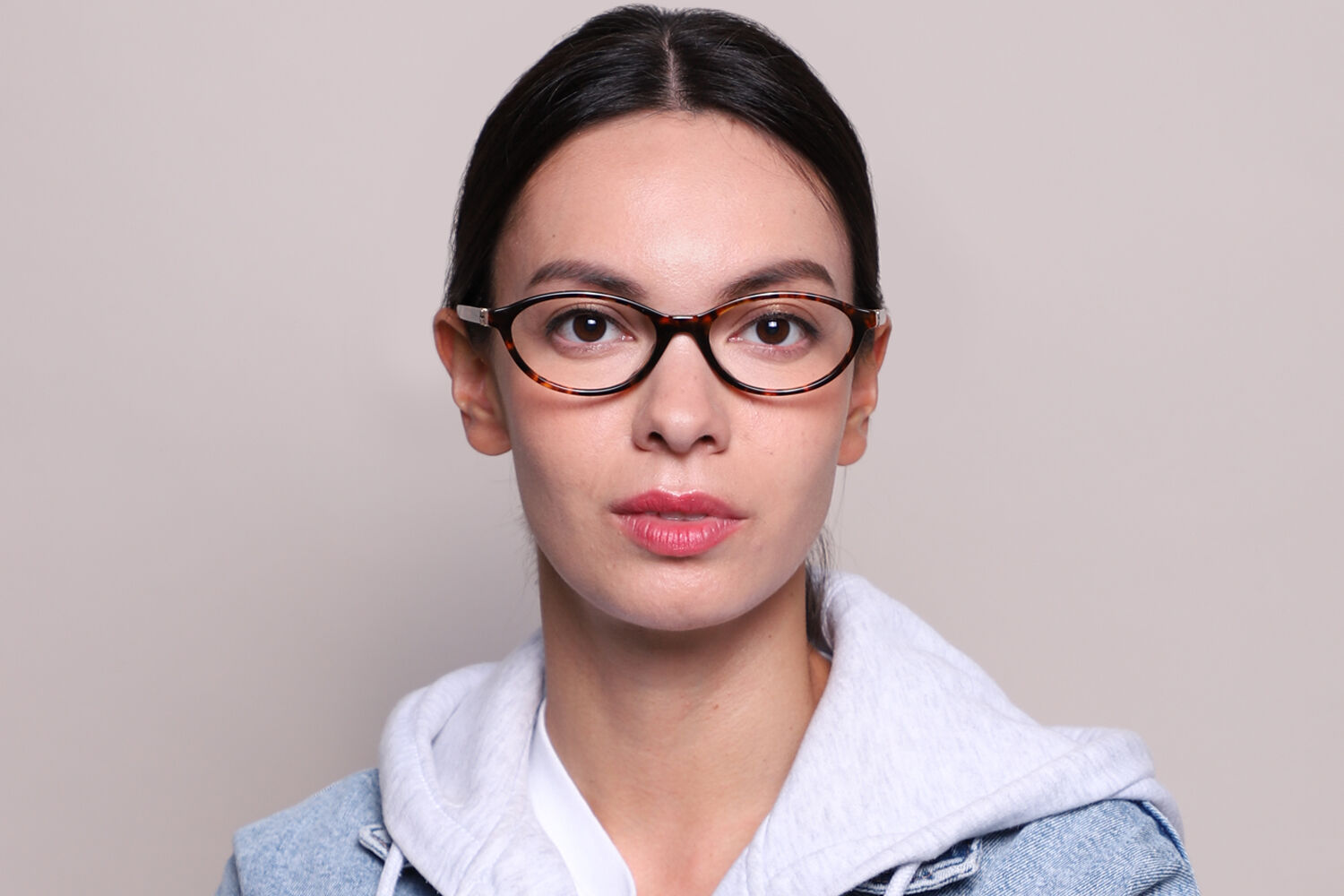 Miu Miu MU09XV VAU1O1 Oval Honey Yellow Tortoise Frame Eyeglasses
