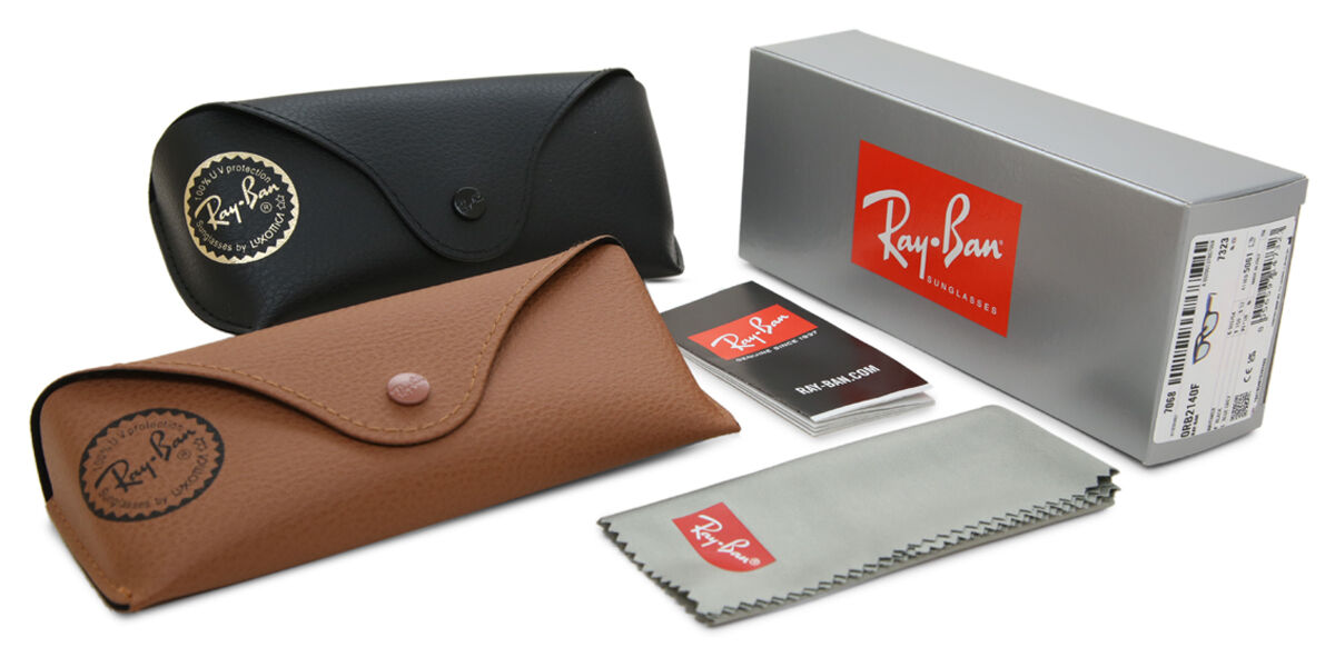 Ray-Ban RB2140F Original Wayfarer Asian Fit 901/64 Square Black