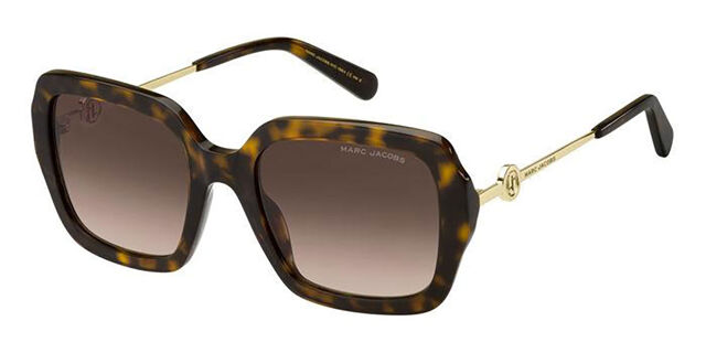 Marc Jacobs MARC 652/S 086/HA Square Tortoise Sunglasses 