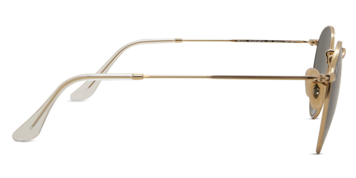 Ray-Ban RB3447 Round Metal 001 Round Arista Gold Sunglasses