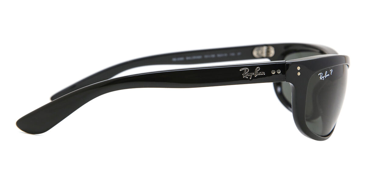 Ray-Ban サングラス RB4089 601/58 Ray-Ban RB4089 Balorama Polarized 601/58 Wraparound Black