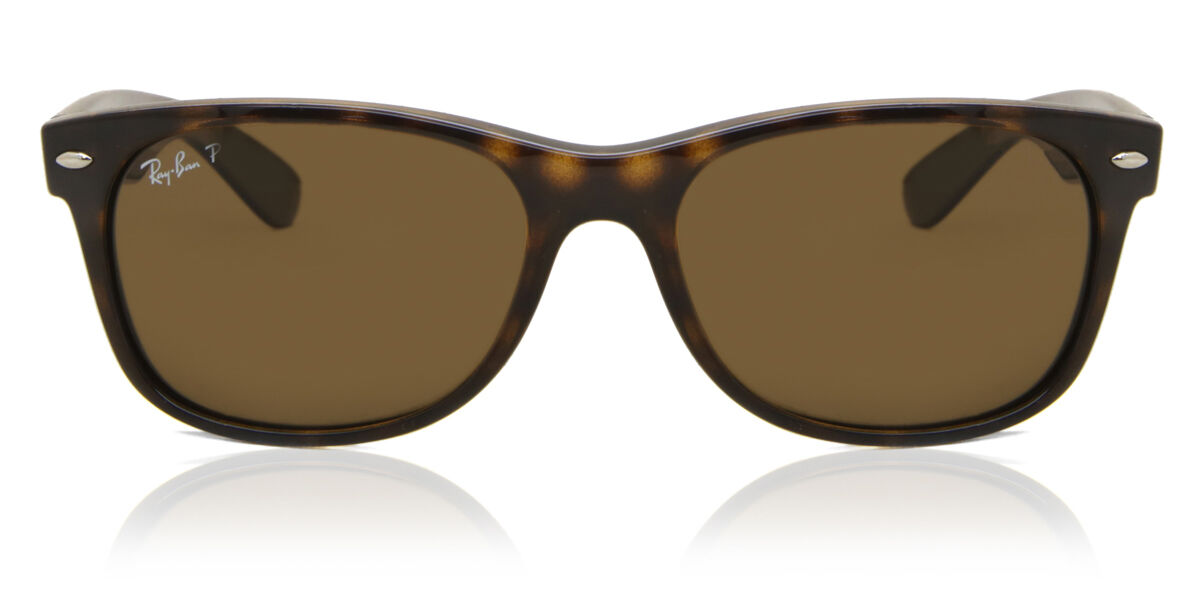 Ray-Ban RB2132 New Wayfarer Polarized 902/57 Square Tortoiseshell