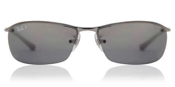Ray-Ban RB3183 Top Bar 004/82 Wraparound Gunmetal Sunglasses