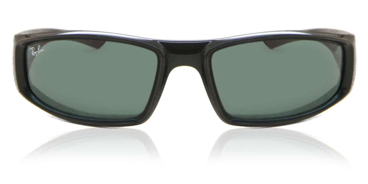 Ray-Ban RB4335 601/71 Rectangle Black Sunglasses | SmartBuyGlasses
