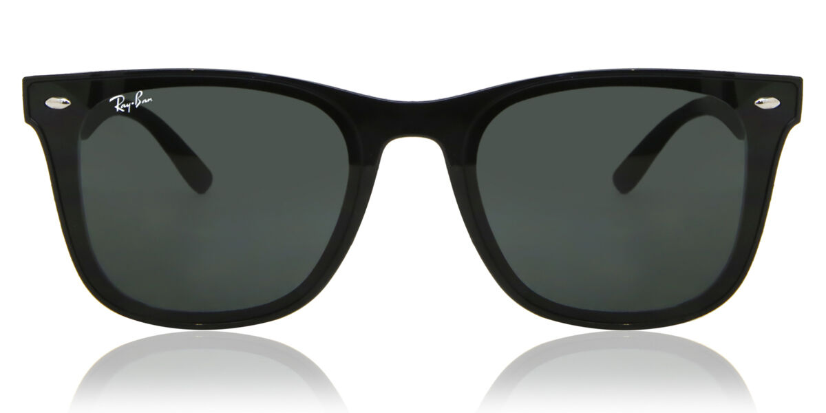 Ray-Ban RB4391D Asian Fit 601/87 Square Shiny Black Sunglasses