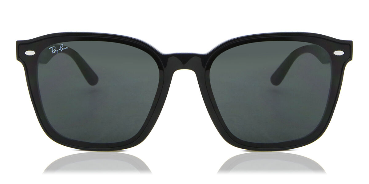 Ray-Ban RB4392D Asian Fit 601/87 Square Black Sunglasses