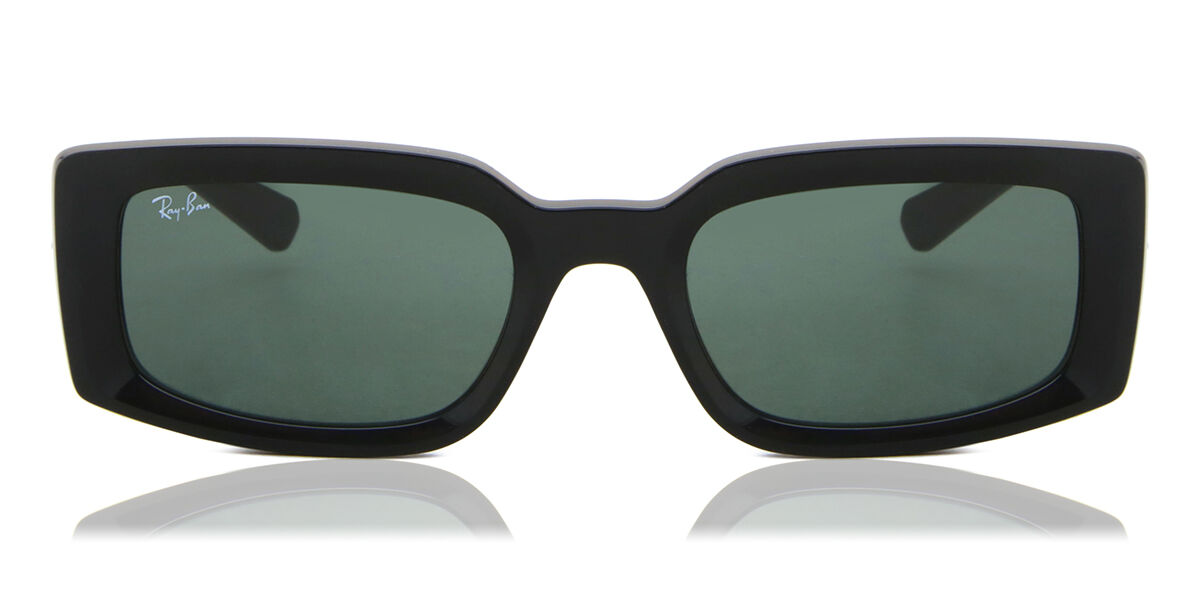 Ray-Ban RB4335 601/71 Rectangle Black Sunglasses | SmartBuyGlasses