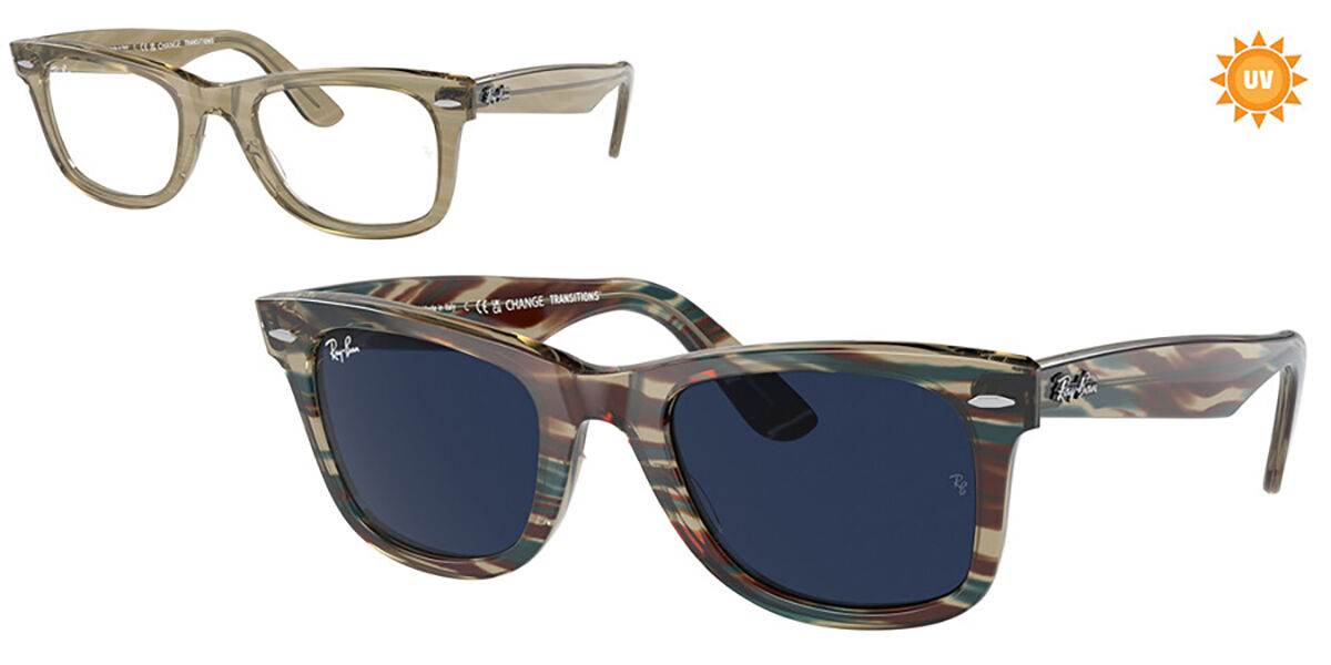 Ray-Ban RB2140 Wayfarer 901/5F Square Shiny Black Frame Eyeglasses