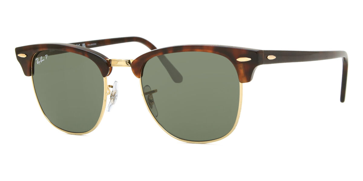 Ray-Ban RB3016/S Clubmaster Polarized 990/58 Square Red Havana