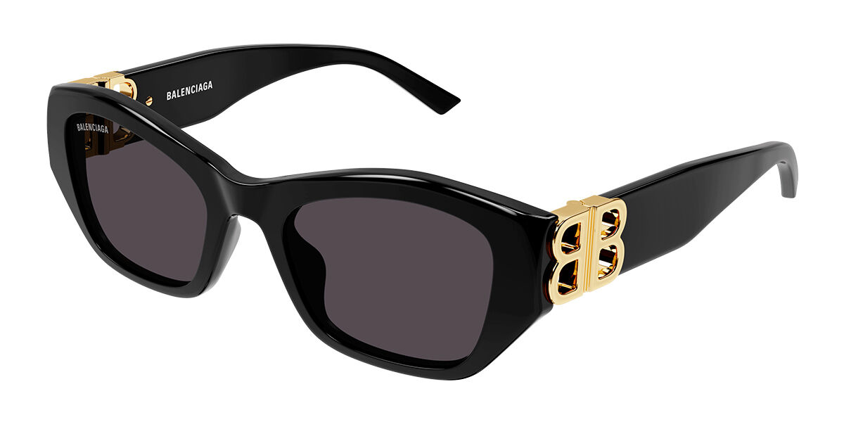 BALENCIAGA　サングラス Balenciaga BB0311SK Asian Fit 001 Rectangle Black Sunglasses