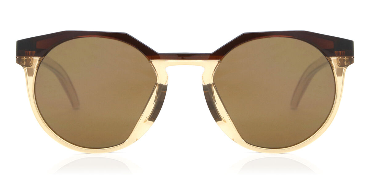 Oakley OO9242 HSTN 924207 Oval Transparent Dark Amber Light Curry