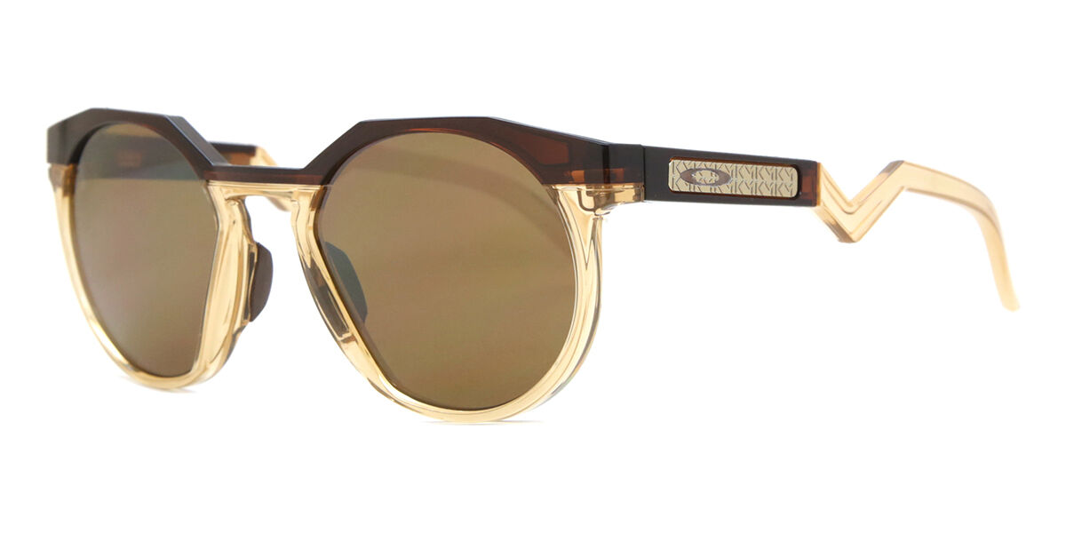Oakley OO9242 HSTN 924207 Oval Transparent Dark Amber Light Curry