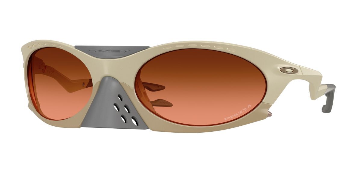 Oakley OO9437 PLANTARIS 943702 Oval Matte Sand Brown Sunglasses
