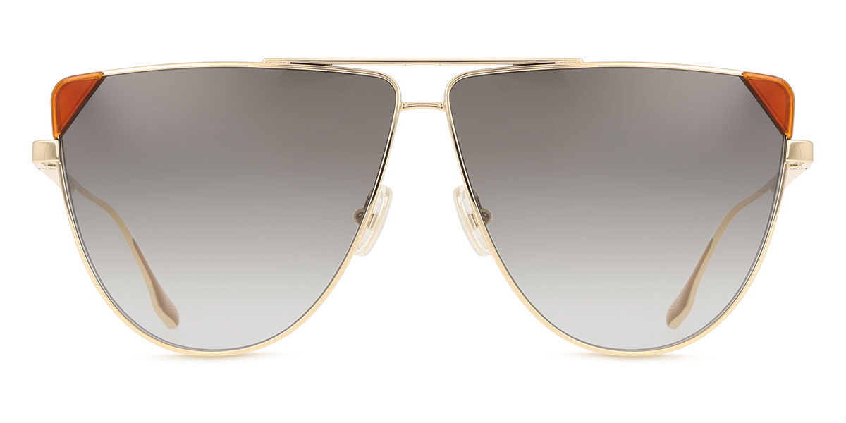 Victoria Beckham Grey lens color Gold Sunglasses – 100% UV