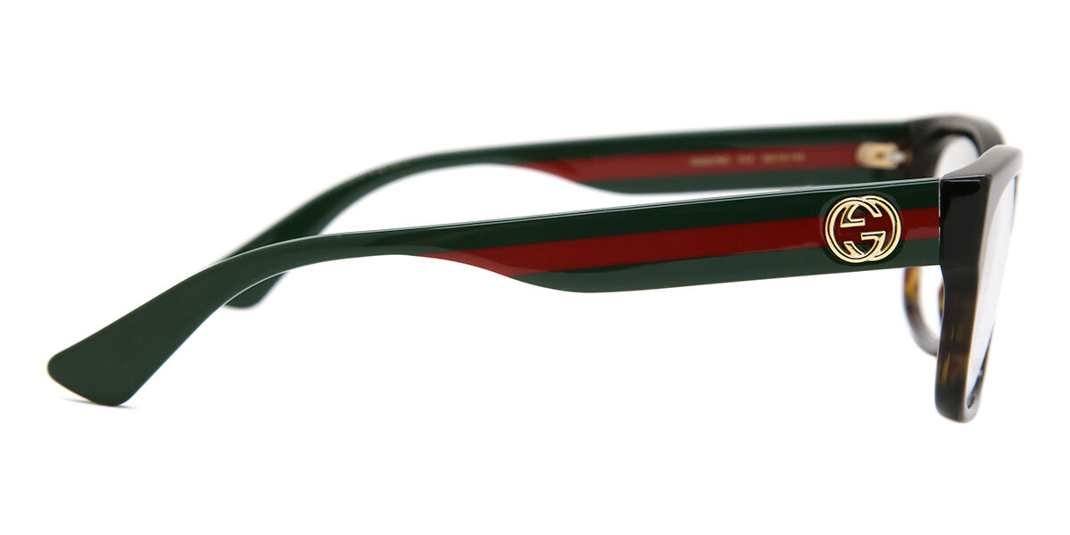 Gucci GG0278O 012 Rectangle Tortoiseshell Frame Eyeglasses