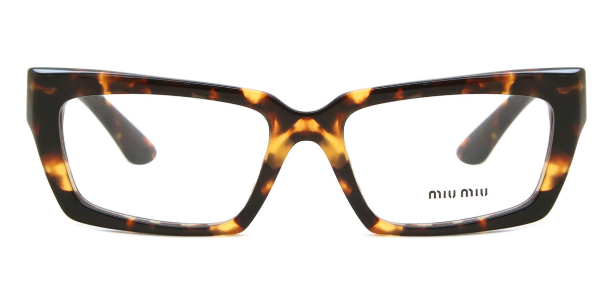 Miu Miu MU04XV VAU1O1 Rectangle Dark Tortoise Frame Eyeglasses
