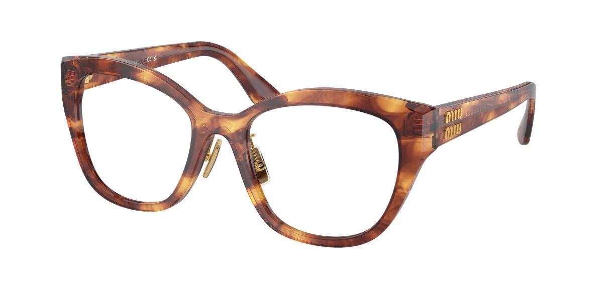 Miu Miu MU05XVF Asian Fit VAU1O1 Cat Eye Dark Tortoise Frame
