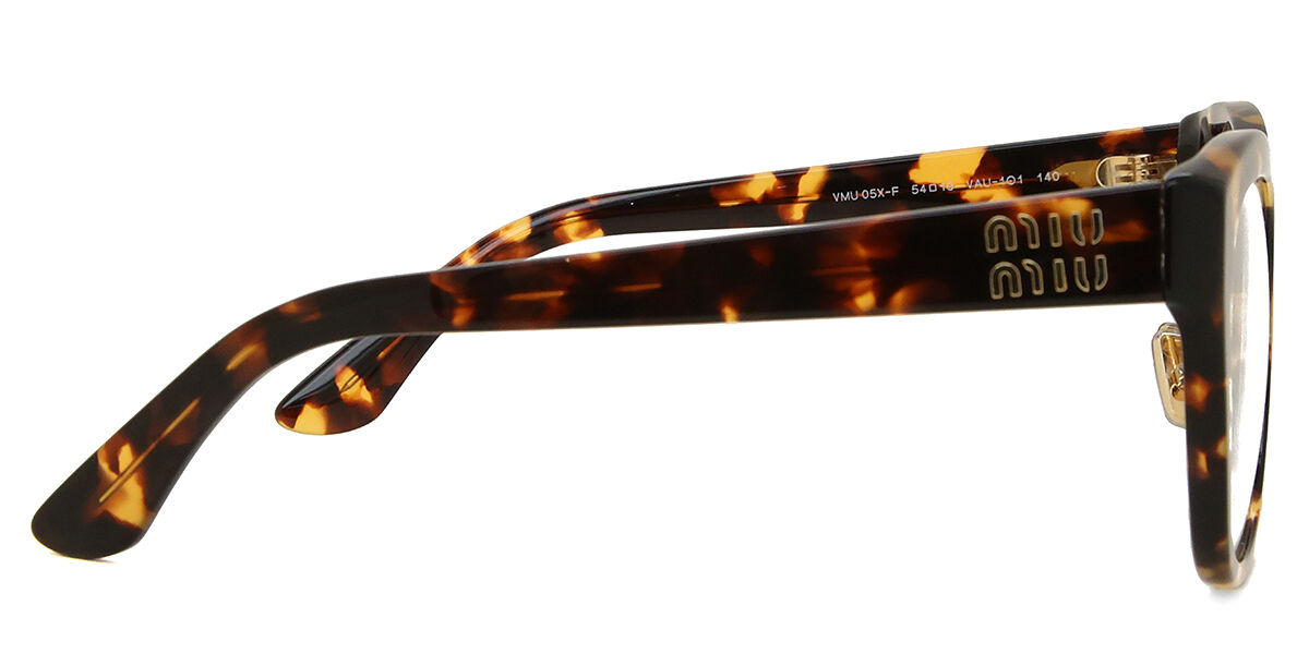 Miu Miu MU05XVF Asian Fit VAU1O1 Cat Eye Dark Tortoise Frame