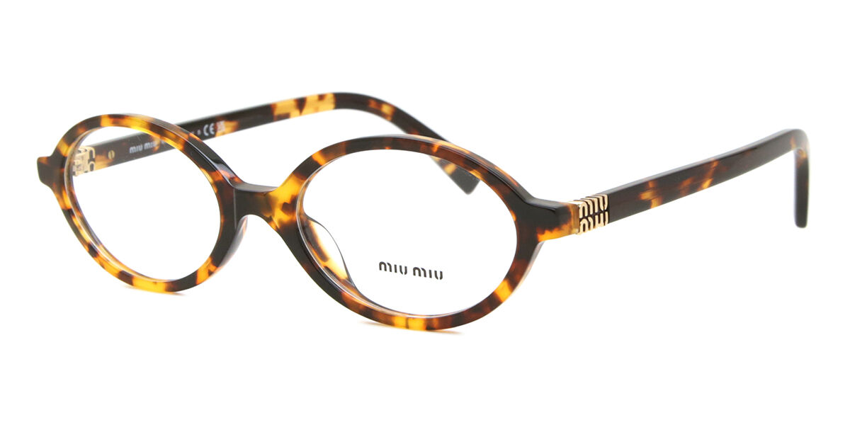 Miu Miu MU01XV VAU1O1 Honey Yellow Tortoise Frame Eyeglasses