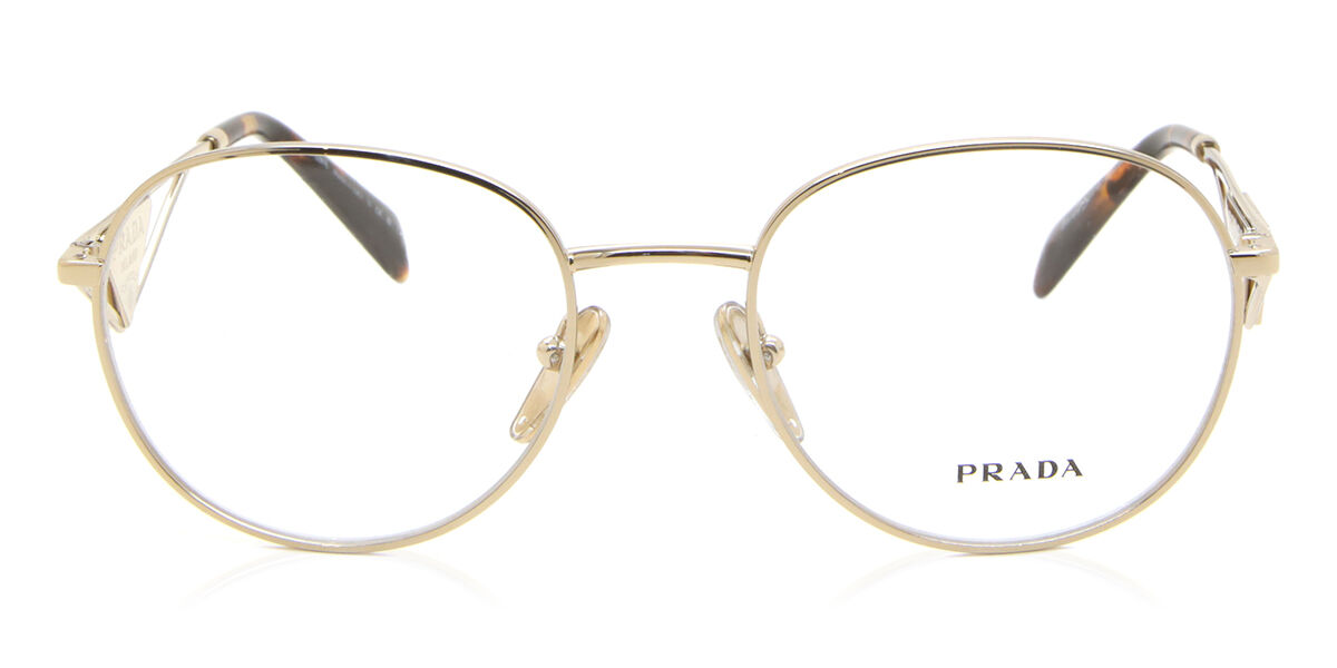Prada PR A50V ZVN1O1 Oval Pale Gold Frame Eyeglasses