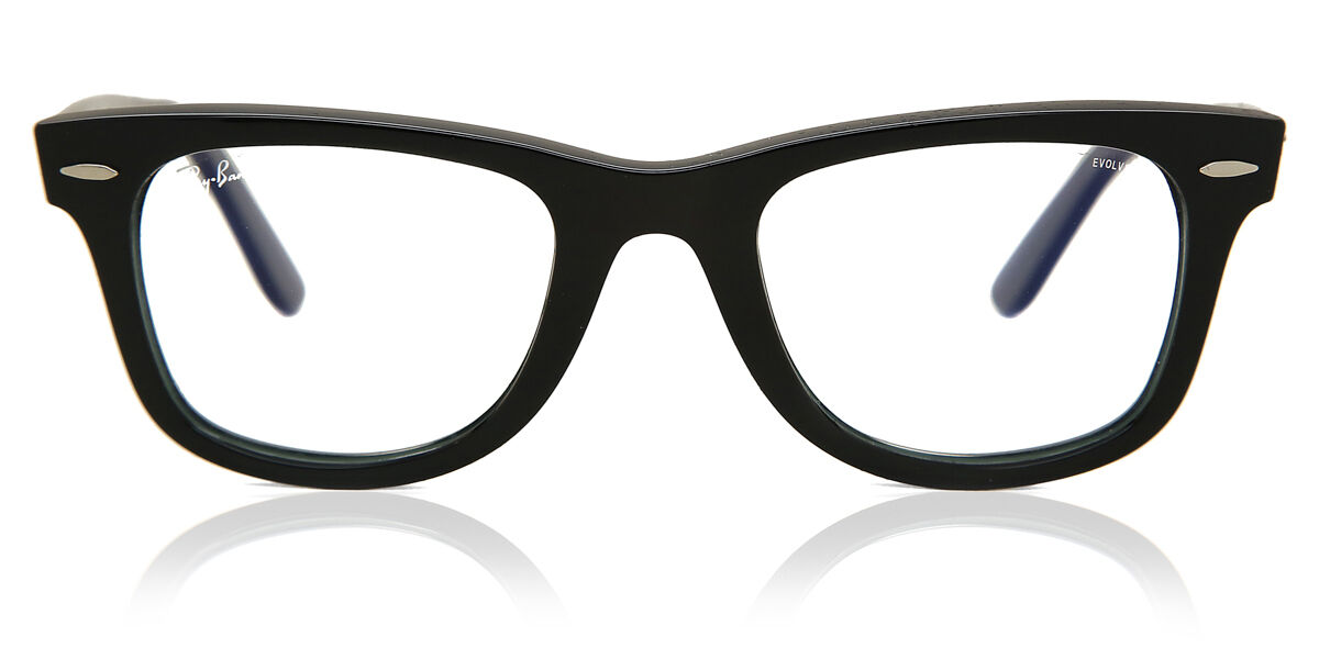 Ray-Ban RB2140 Wayfarer 901/5F Square Shiny Black Frame Eyeglasses