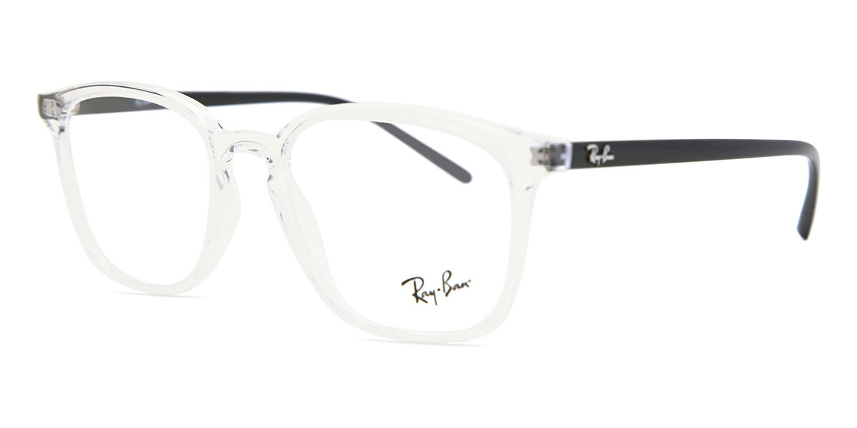 Ray-Ban RX7185 5943 Square Transparent Crystal Frame Eyeglasses