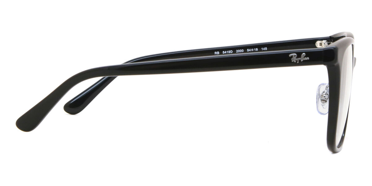 Ray-Ban RX5419D Asian Fit 2000 Square Black Frame Eyeglasses