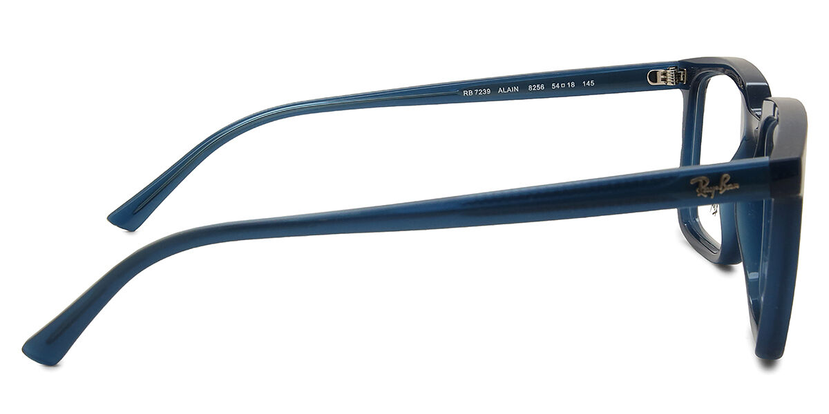 Ray-Ban RX7239 Alain 8256 Rectangle Matte Blue Frame Eyeglasses