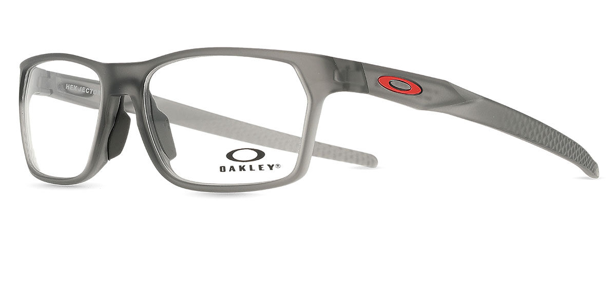 Oakley OX8032 HEX JECTOR 803202 Rectangle Satin Grey Smoke Frame