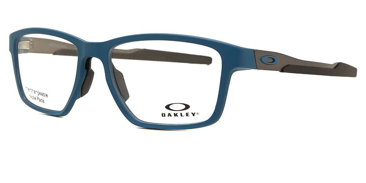 Oakley OX8153 METALINK 815312 Rectangle Matte Balsam Blue Frame
